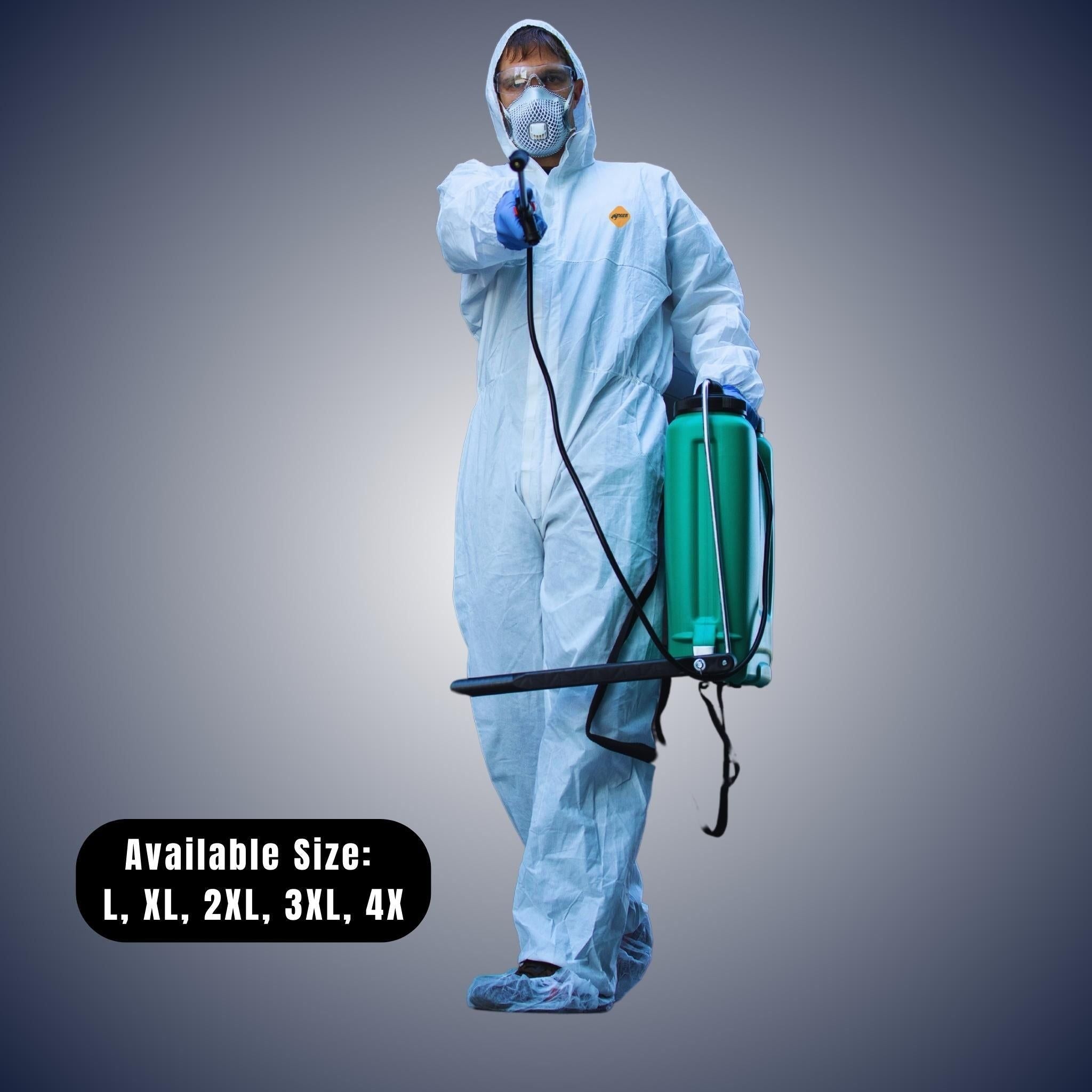 Heavy Duty All Purpose Coveralls. Engineered for Maximum Protection & Comfort (25ct) Misc L,XL,2XL,3XL,4XL