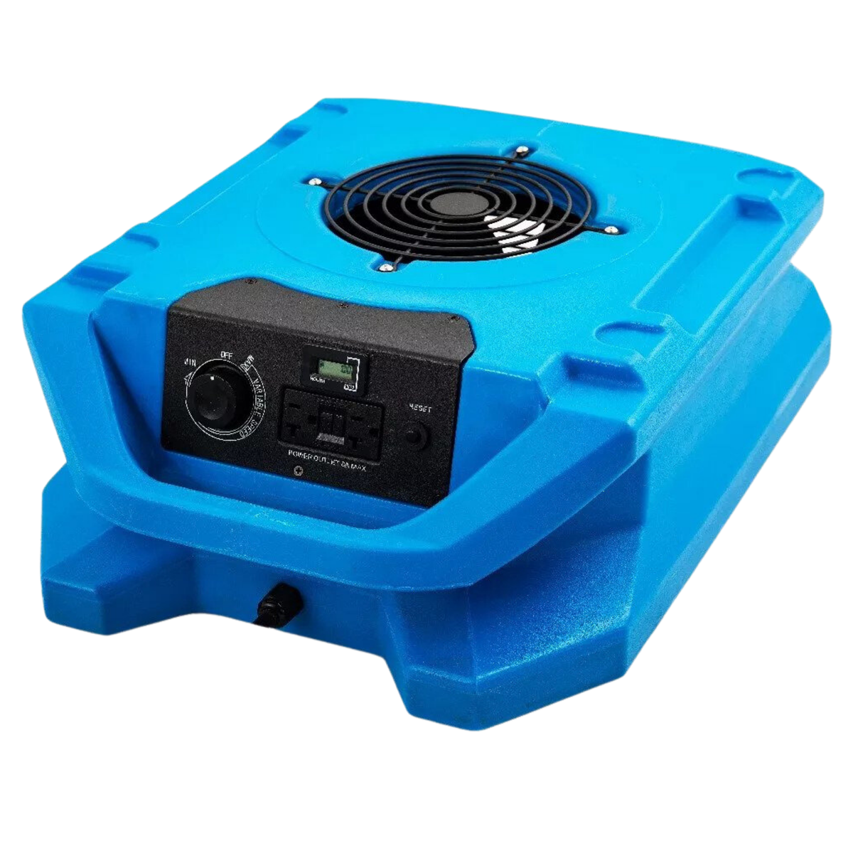 Dry Gear DG1100 CFM Low Profile Air Mover with GFCI Outlet - Powerhouse Performance for Efficient Drying and Ventilation Misc Blue,Green