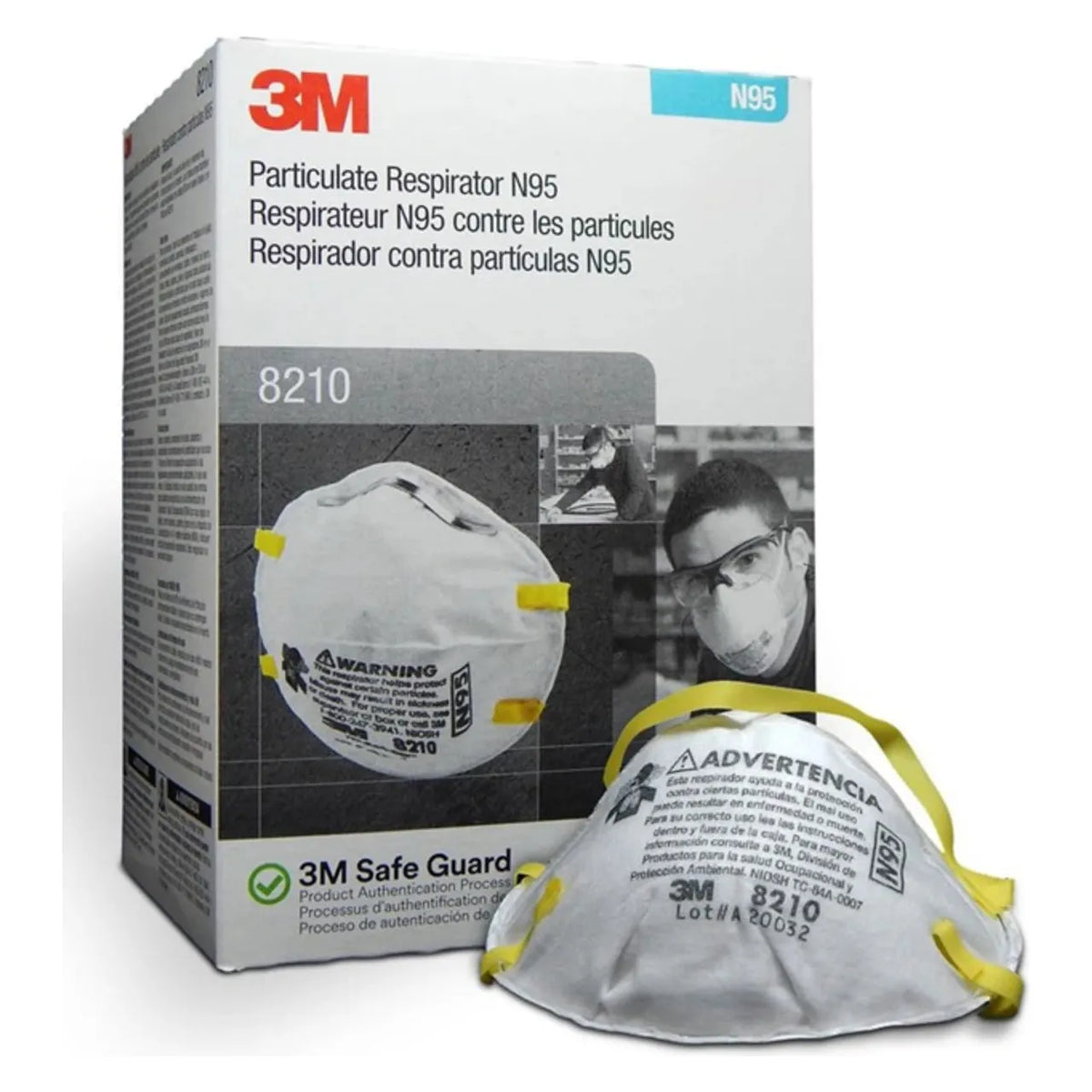 3M™ Particulate Respirator 8210, N95