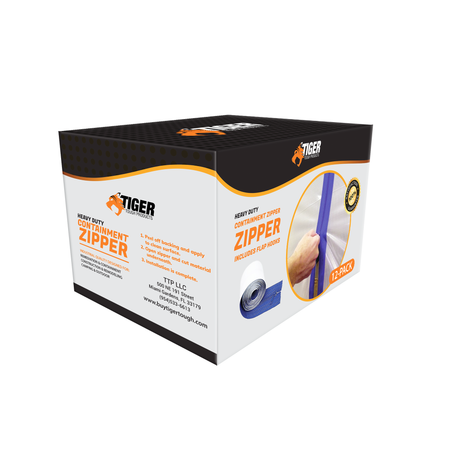 Heavy Duty Containment Zipper. Peel & Stick Double Sided (12 Pack) Misc