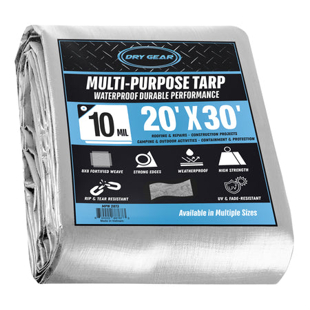 10 MIL Heavy Duty Multi-Purpose Tarp Dry gear supplies 20 x 30,30 x 50,30 x 60,40 x 60