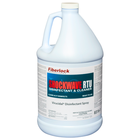 Fiberlock ShockWave RTU Disinfectant & Cleaner Concentrate chemical 1 gal,4 gal