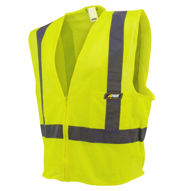 Safety Vest Class 3. High Visibility 6-Pocket Construction Vest (12 Pacl) Misc M,L,XL,2XL