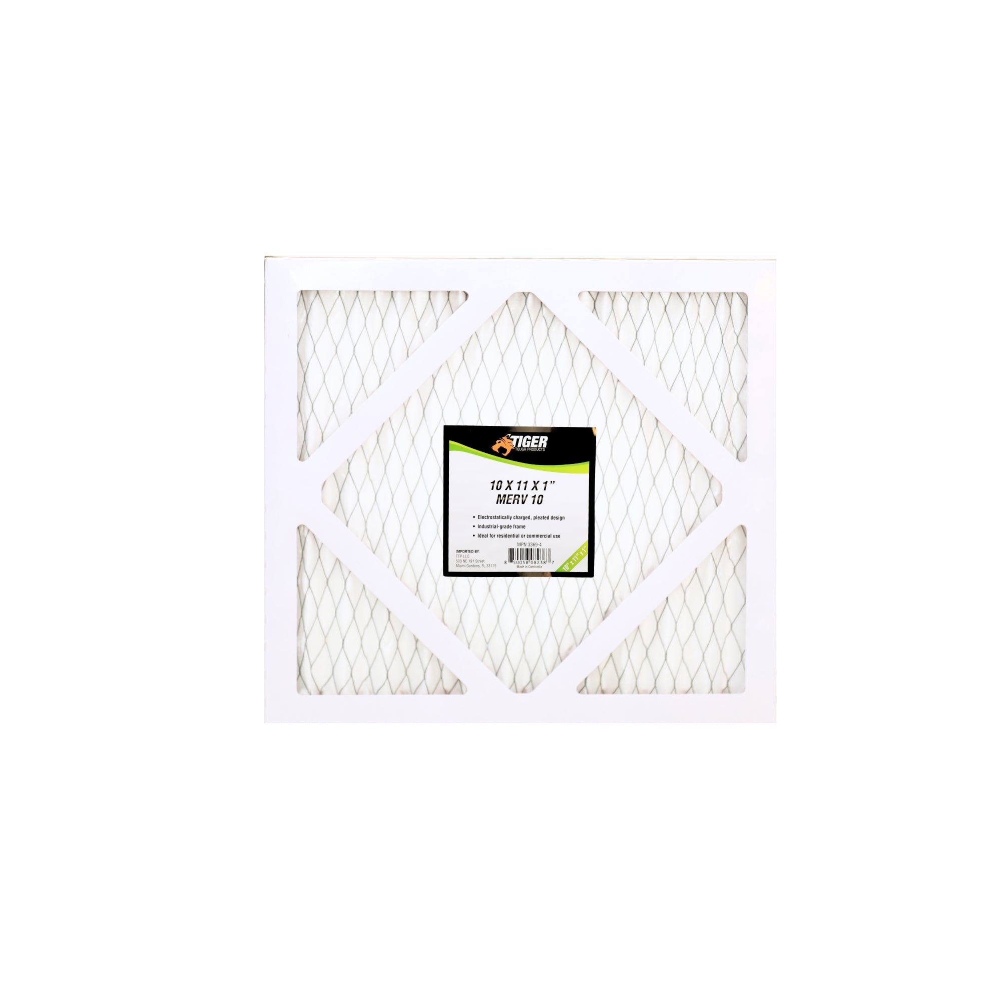 10 in. x 11 in. x 1 in. MERV 10 Pleated Filter Filter 1