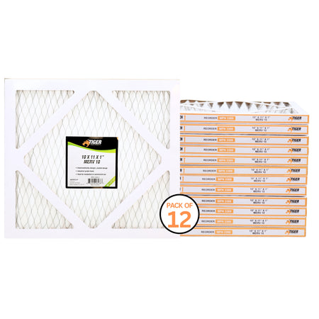 10 in. x 11 in. x 1 in. MERV 10 Pleated Filter Filter 12