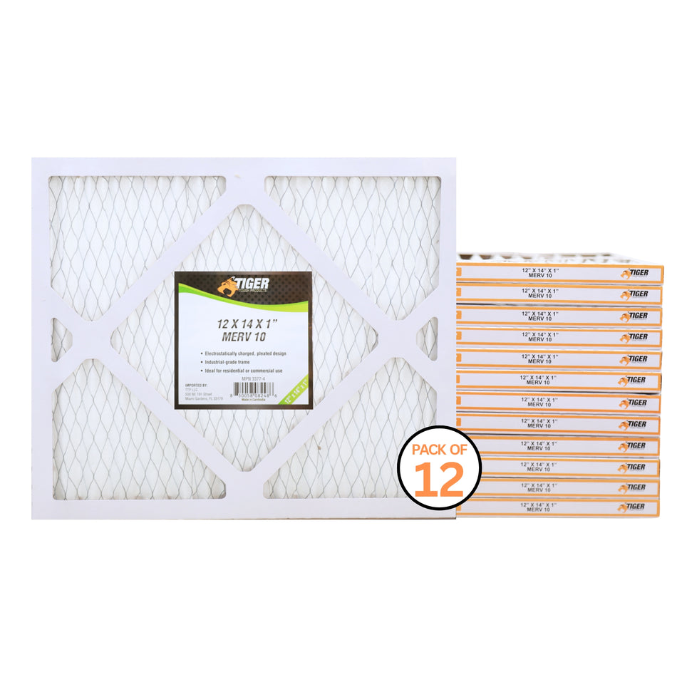 12 in. x 14 in. x 1 in. MERV 10 Pleated Filter Filter 12