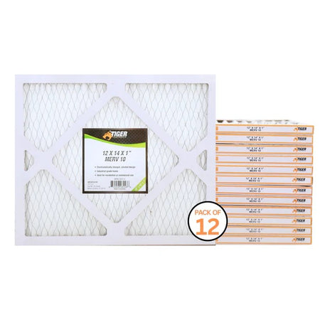 12x14x1 MERV 10 Air Filters – MPR 1000 Pleated HVAC AC Furnace Filter Replacement for Home, (Pack of 12) Filter