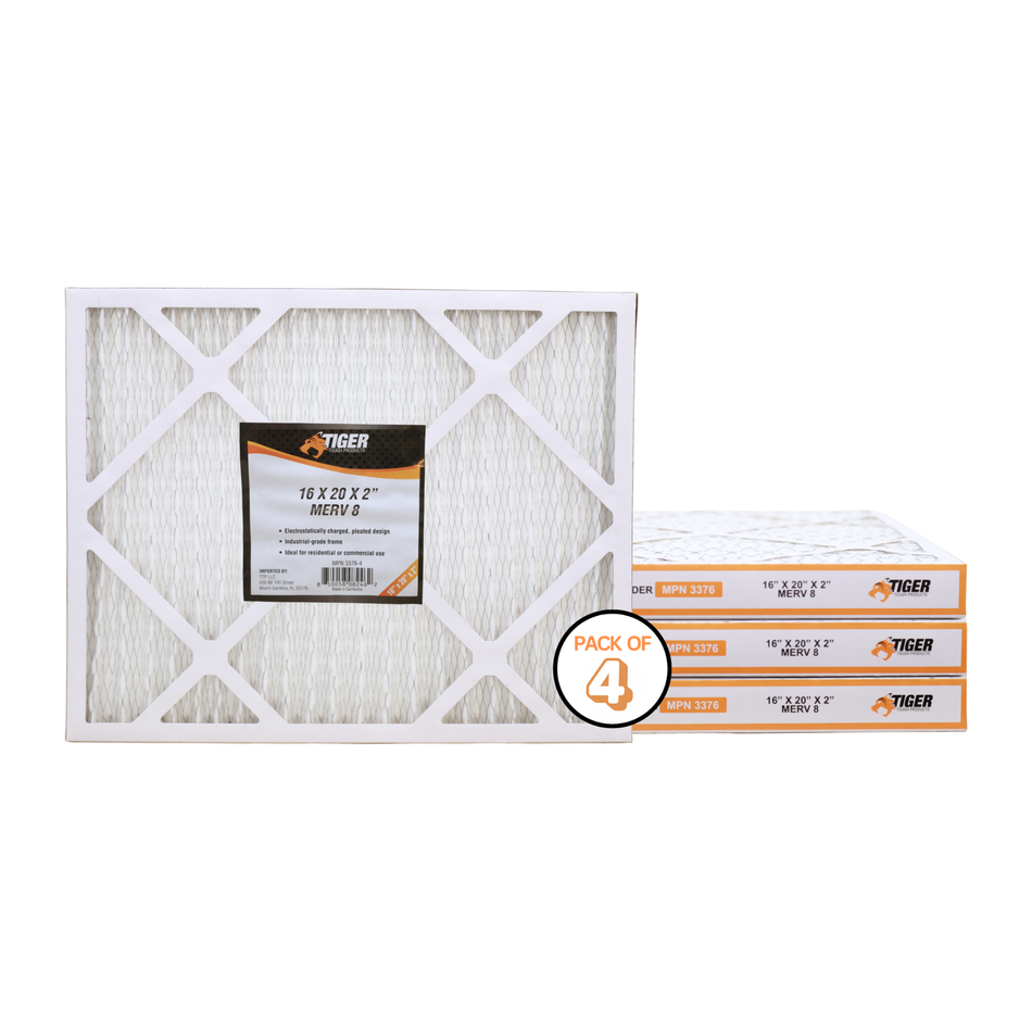 16 in. x 20 in. x 2 in. MERV 8 Pleated Filter Filter 4