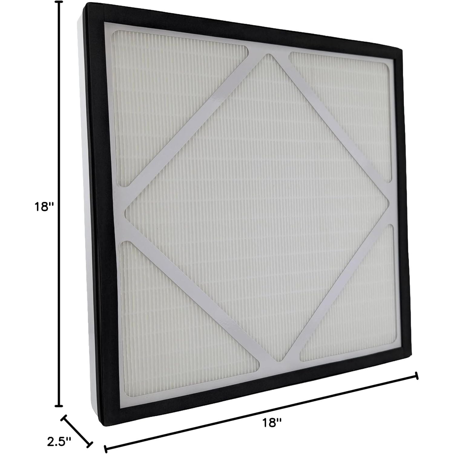 18x18x2.5 HEPA air Scrubber filter, Premium Compatible/Replacement Filter for Phoenix Guardian R, HEPA 500 Air Scrubbers, 18" x 18" x 2.5" (Pack of 4) Filter