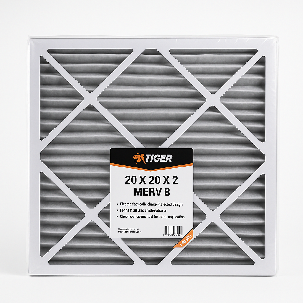20 in. x 20 in. x 2 in. MERV 8 Pleated A/C Filter Filter 1,4,8