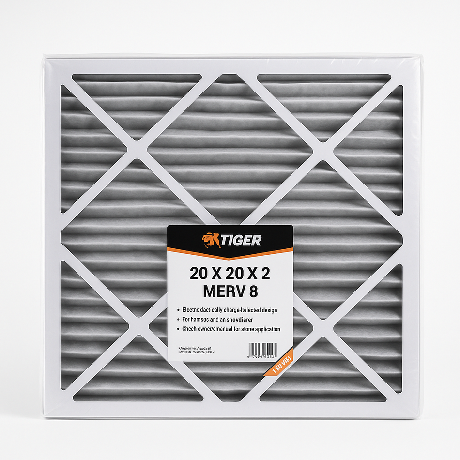20 in. x 20 in. x 2 in. MERV 8 Pleated A/C Filter Filter 1,4,8