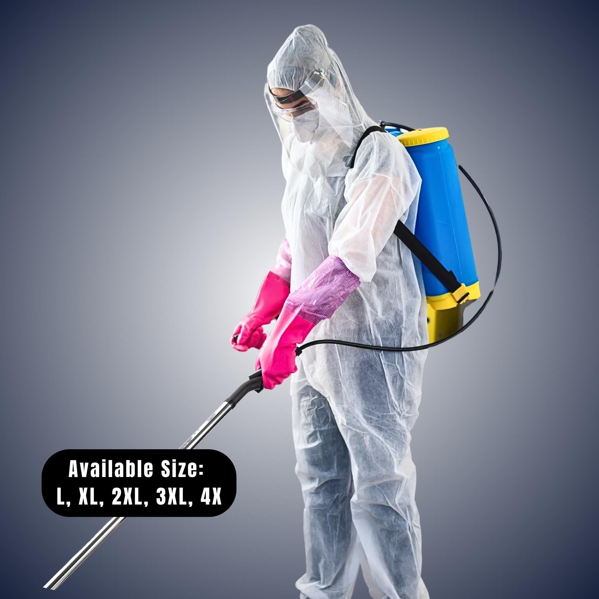Disposable Light Duty Coverall (25ct) L,XL,2XL,3XL,4XL