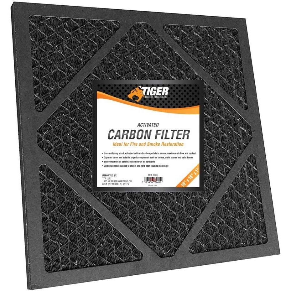 HEPA 500 Activated Carbon Filter – Replacement Air Purifier Filter for Air Scrubbers – Compatible with HEPA Air Purifiers & Home Air Filters 16x16x1 (Pack of 4)