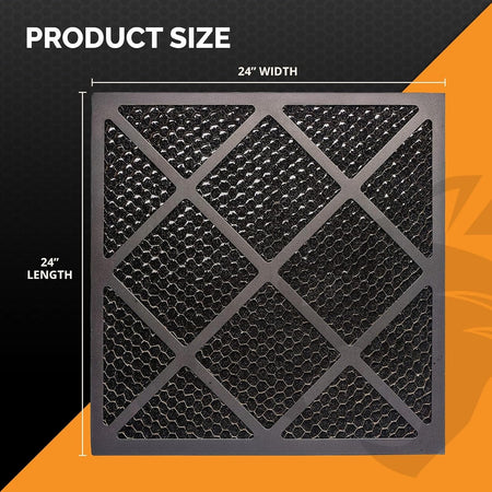 HEPA 500 Activated Carbon Filter – Replacement Air Purifier Filter for Air Scrubbers, Odor Removal & VOC Control – Compatible with HEPA Air Purifiers & Home Air Filters 24x24x1 (Pack of 4) Misc