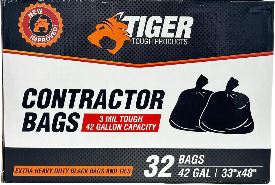 42 Gal Contractor Bag. Durable Solutions for Heavy-Duty Jobs (32 Ct.)