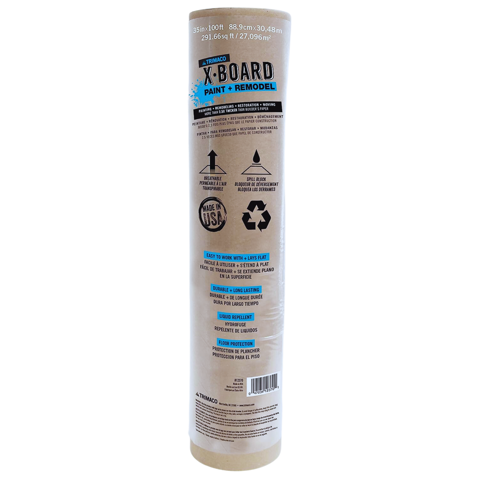 Trimaco X-Board Surface Protector, 35" x 100 ft. (1 roll) Misc