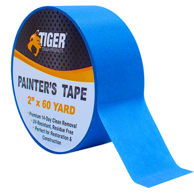 Painter's Tape 2 in. x 60 yards Premium Quality, No Paint Bleed Through 6 Pack,24 Pack