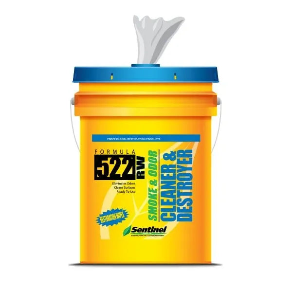 Sentinel 522 Smoke & Odor Restoration Wipes 5 GAL Pail Chemical