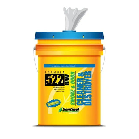 Sentinel 522 Smoke & Odor Restoration Wipes 5 GAL Pail Chemical