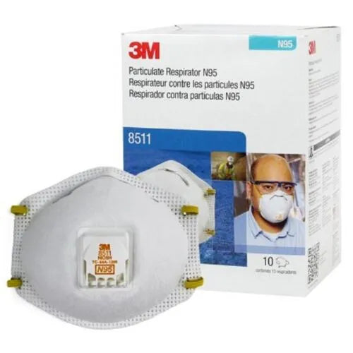 3M Face Mask N95, Cool Flow™ Valve Particulate Respirator 8511