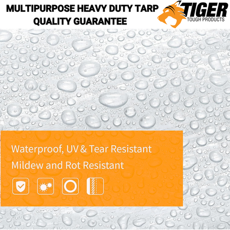 Heavy Duty 8 MIL White Tarp. All Purpose, Durable and Industrial Strength Tarp Misc 16'x20',20'x30',30'x50',40'x60'