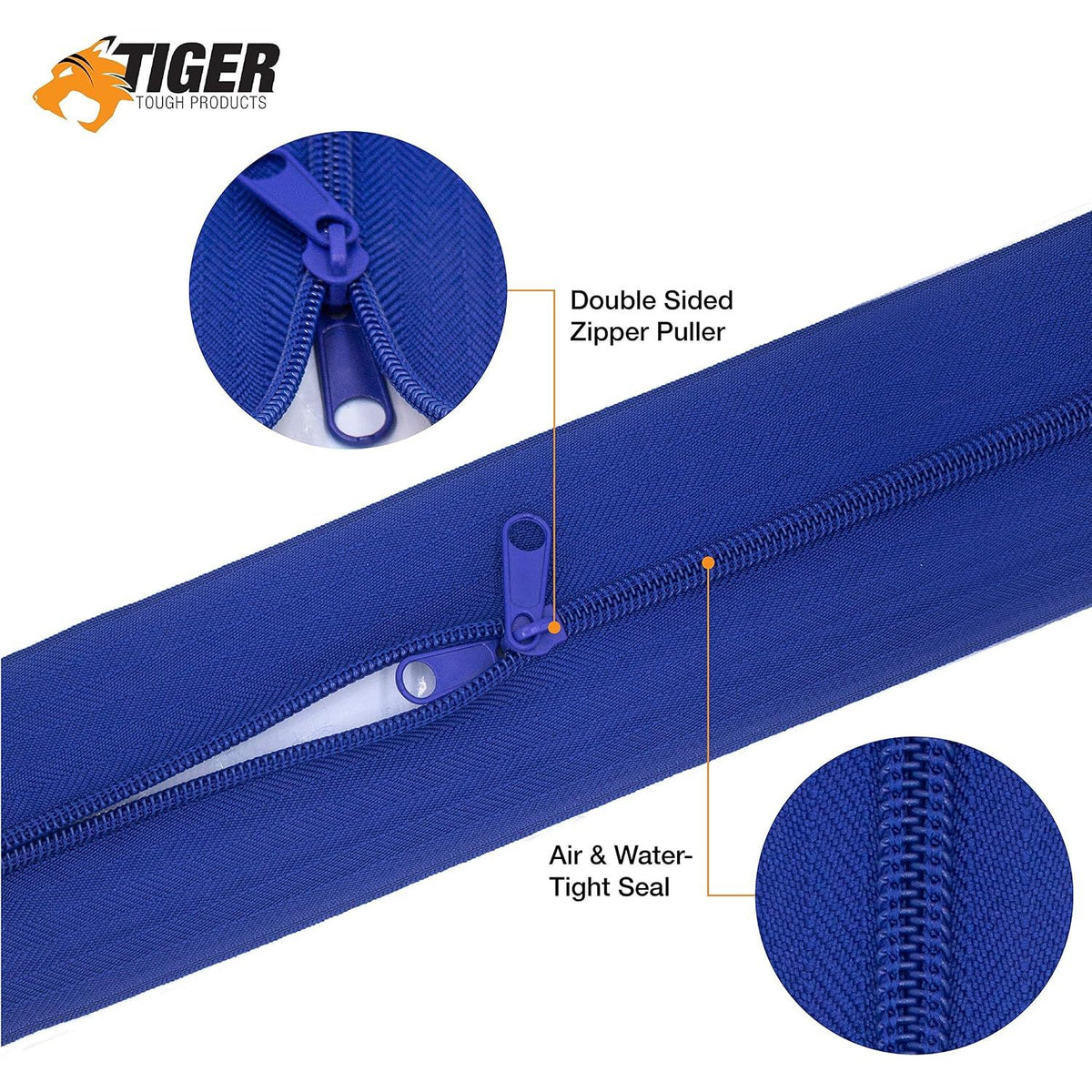 Tiger Tough Containment Zippers - Blue (2-Pack) Supplies