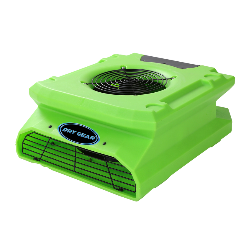 Dry Gear DG1100 CFM Low Profile Air Mover with GFCI Outlet - Powerhouse Performance for Efficient Drying and Ventilation Misc Green
