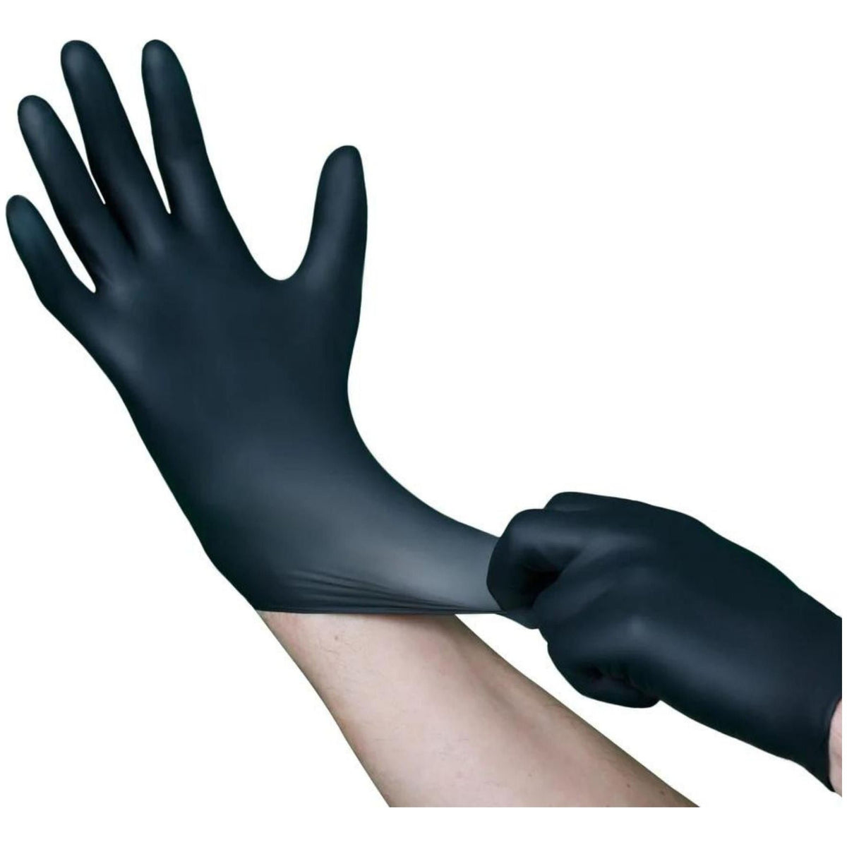 VGuard Nitrile Gloves, Power & Latex Free, Black (100ct) Misc LG,XL,LG-Case of 10,XL-Case of 10