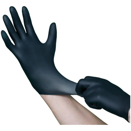 VGuard Nitrile Gloves, Power & Latex Free, Black (100ct) Misc LG,XL,LG-Case of 10,XL-Case of 10