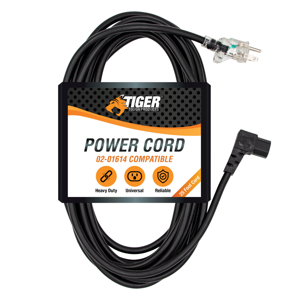 Tiger Tough Universal Heavy Duty Power Cord, Compatible with Dri-Eaz 0201614 (25 ft) Misc