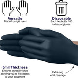 VGuard Nitrile Gloves, Power & Latex Free, Black (100ct) Misc LG,XL,LG-Case of 10,XL-Case of 10