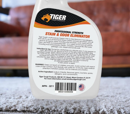 Products Pet Stain and Odor Remover - Enzyme Cleaner for Home & Professional Use, Stain Dissolver for Carpet, Upholstery, & More - Dog & Cat Urine, Feces, Vomit Eliminator, 32 Ounce Spray