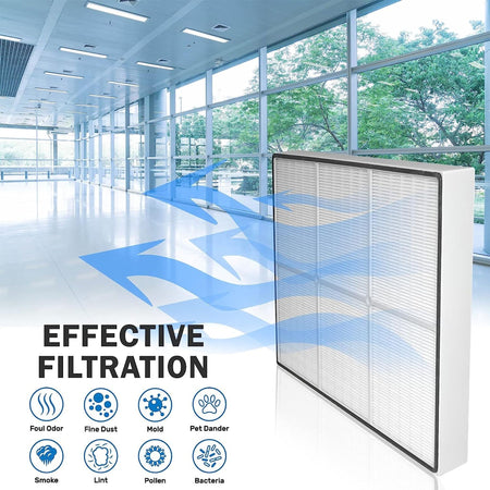 HEPA 500 Filter 18x 18x 2.5 in. For Phoenix Guardian R50 Air Scrubber Misc Unit,4 Pack