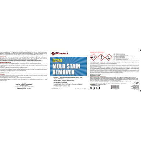 Fiberlock Instant Stain Remover Misc 1 gal,4 gal