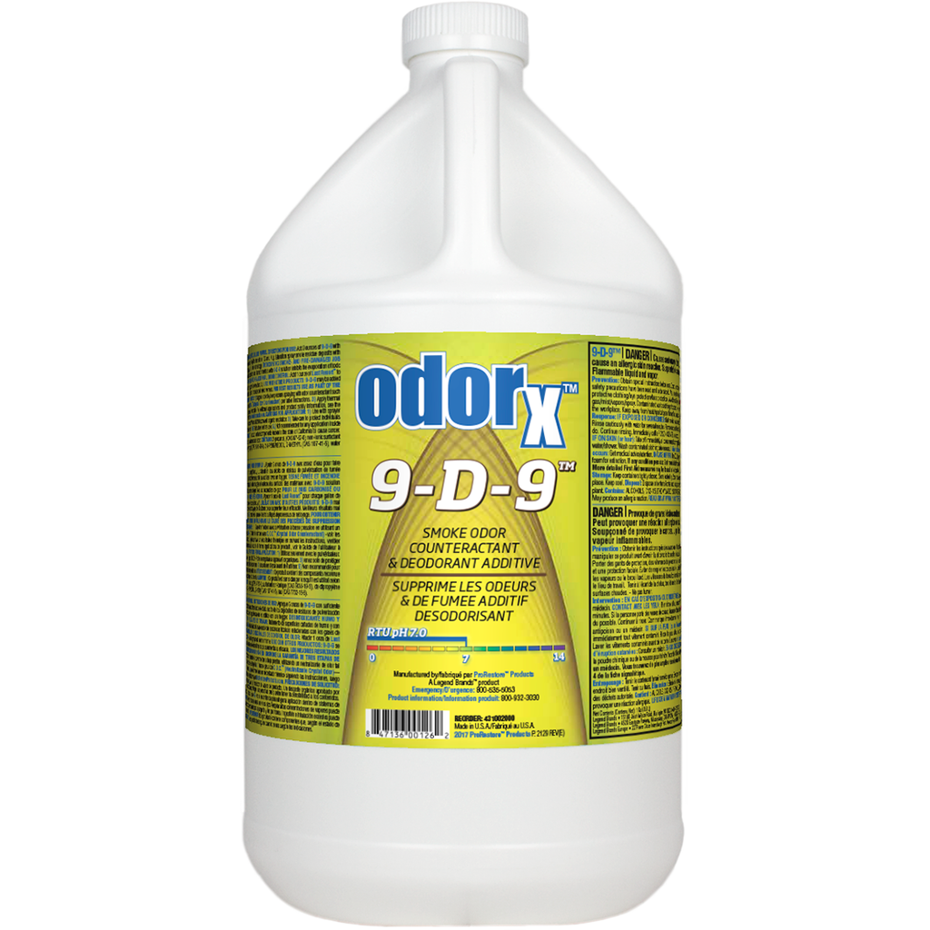 OdorX 9-D-9 1 gal,Case 4 GL