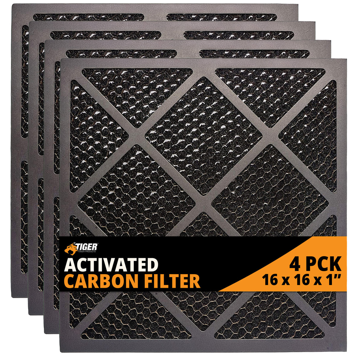 Activated Carbon Filter 16x16x1 in. Air Scrubbers Filter Ideal for Fire Restoration Filter 4 Pack