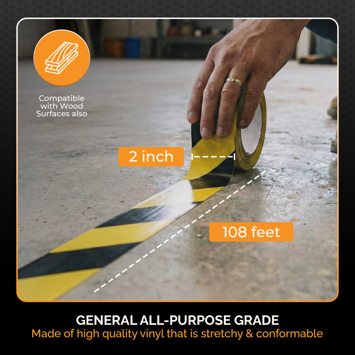 Tiger Tough Warning Tape - 2" x 36 Yards supplies