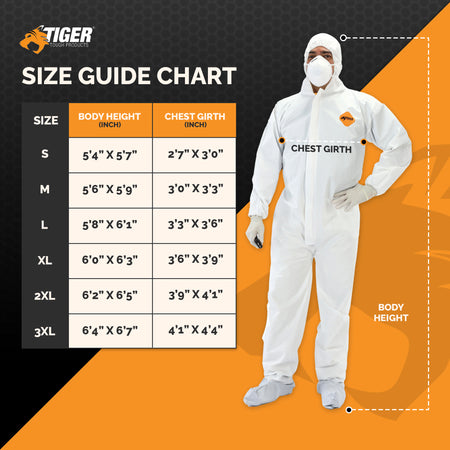Heavy Duty All Purpose Coveralls. Engineered for Maximum Protection & Comfort (25ct) coverall L,XL,2XL,3XL,4XL