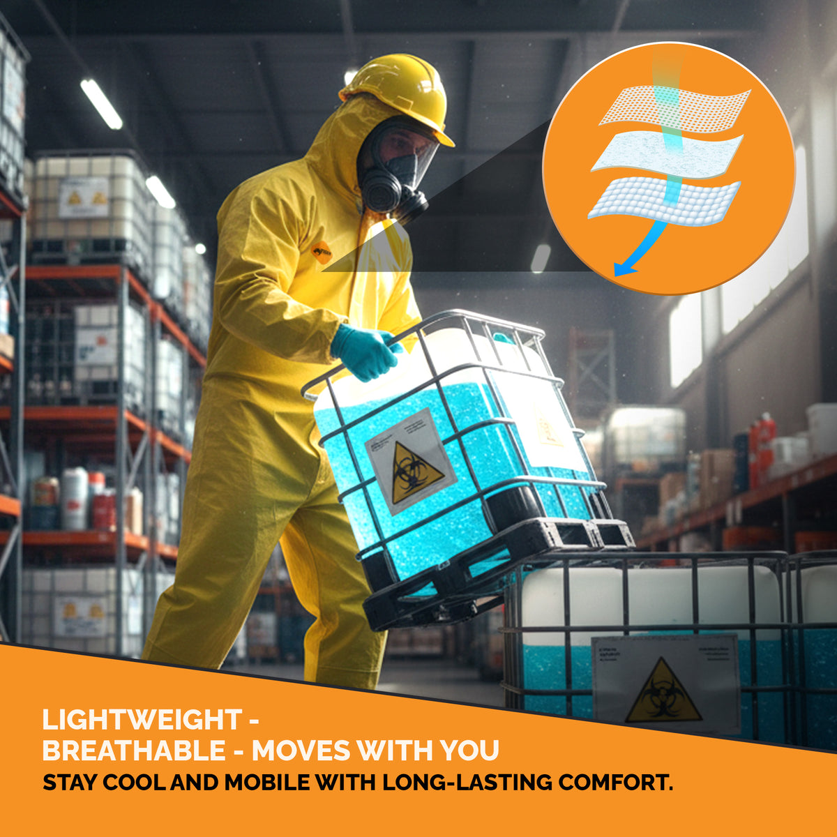 TigerTough Chemical Disposable Coverall - 2XL coverall