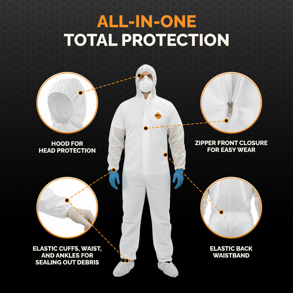 Disposable Light Duty Coverall (25ct) coverall L,XL,2XL,3XL,4XL