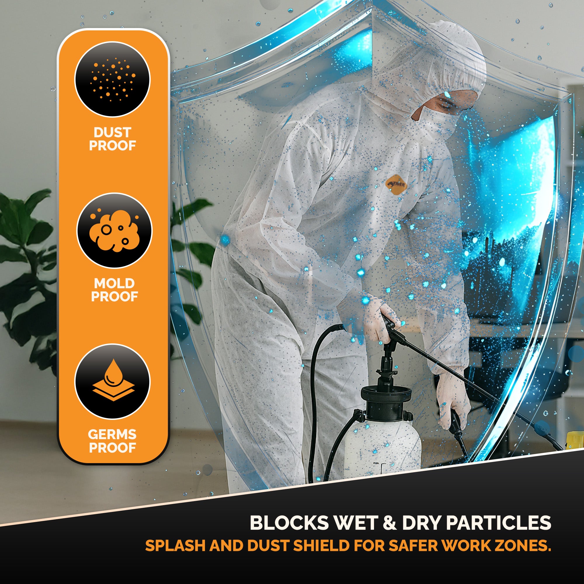 Disposable Light Duty Coverall (25ct) coverall L,XL,2XL,3XL,4XL