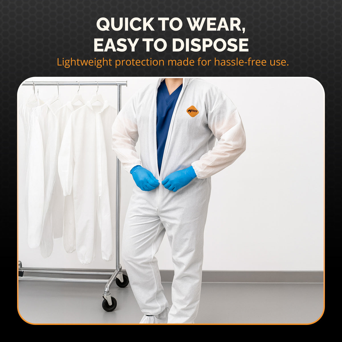 Disposable Light Duty Coverall (25ct) coverall L,XL,2XL,3XL,4XL