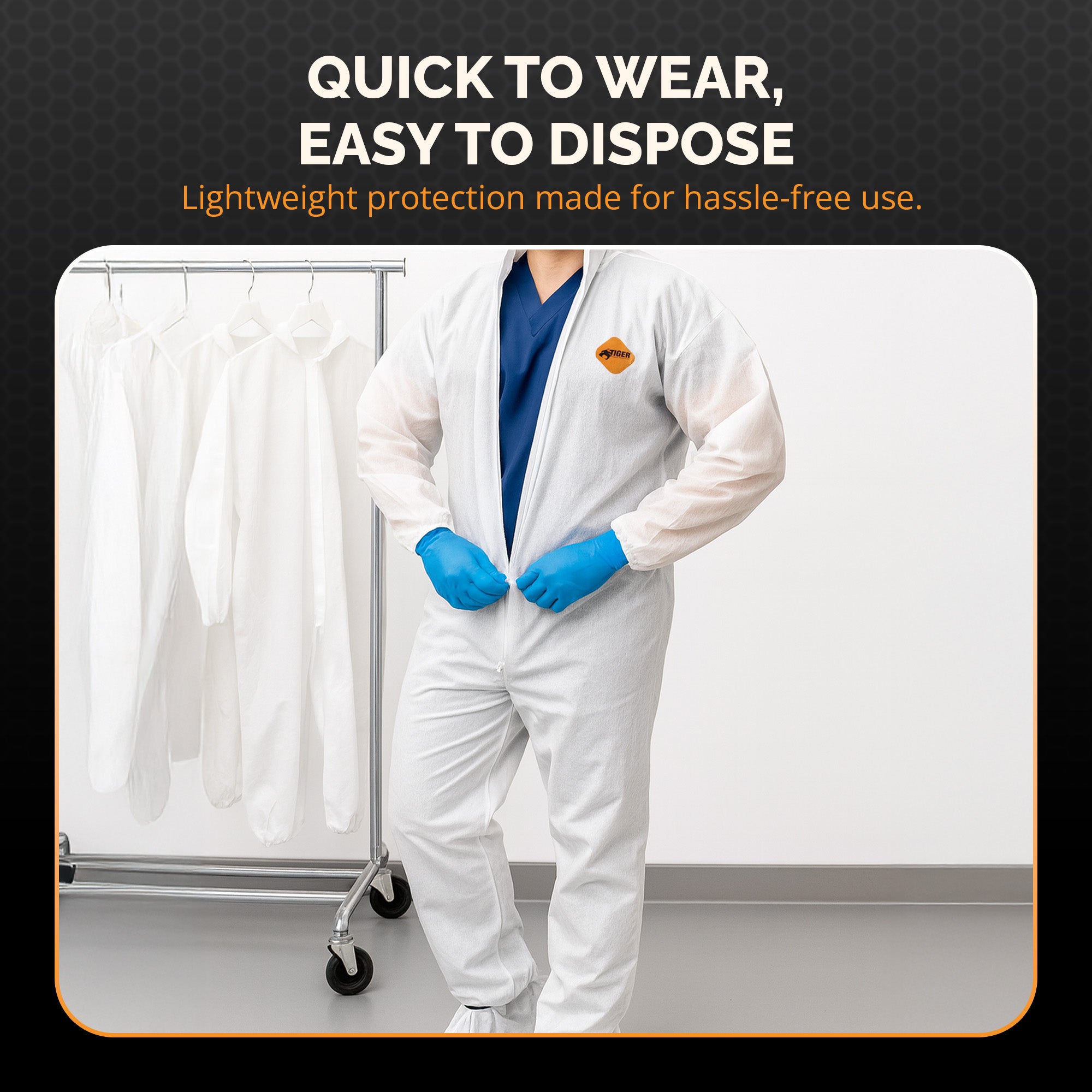 Disposable Light Duty Coverall (25ct) coverall L,XL,2XL,3XL,4XL
