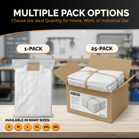 Disposable Light Duty Coverall (25ct) coverall L,XL,2XL,3XL,4XL