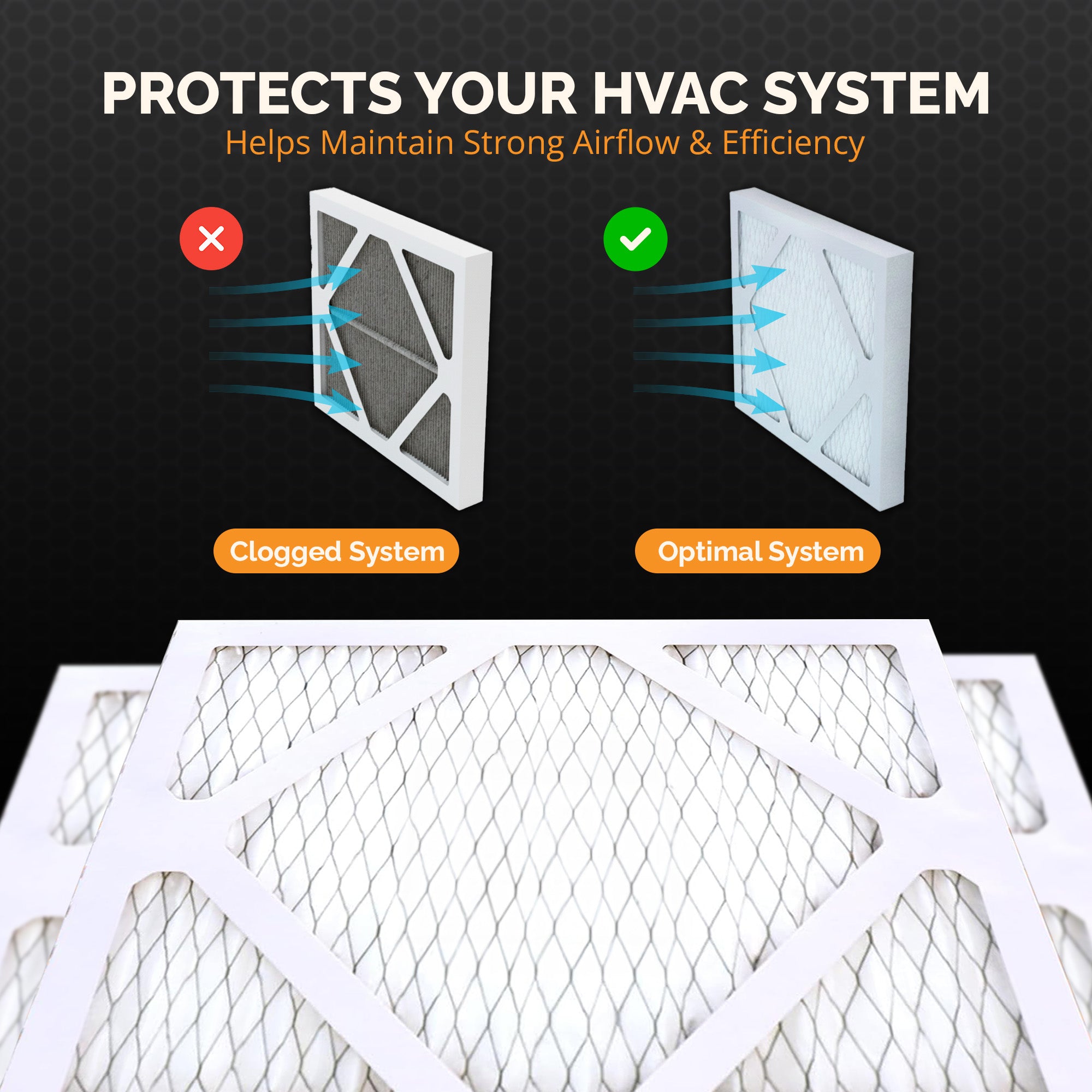 9 in. x 11 in. x 1 in. MERV 8  A/C Filter Standard Pleated Filter 6,12