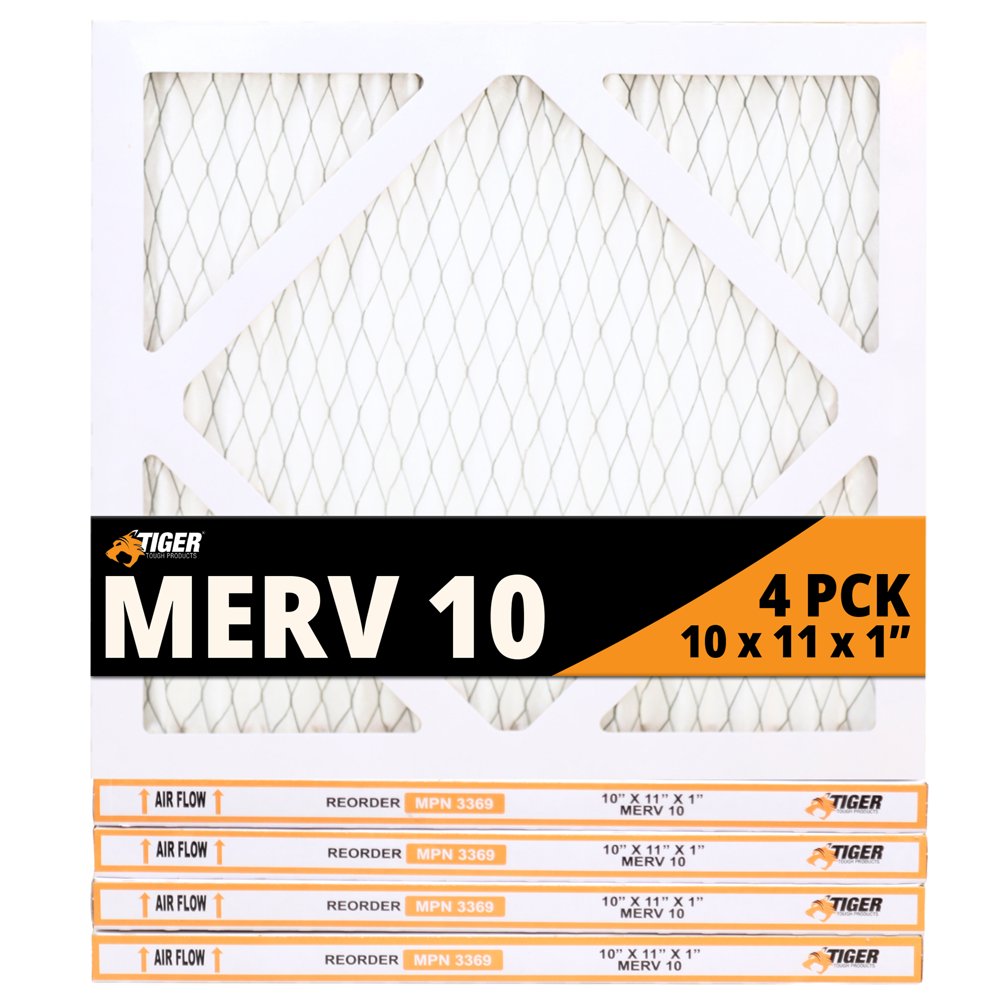 10 in. x 11 in. x 1 in. MERV 10 Pleated Filter Filter 4