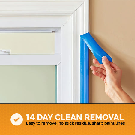 Painter's Tape 3 in. x 60 yards Premium Quality, No Paint Bleed Through supplies 4 Pack,16 Pack