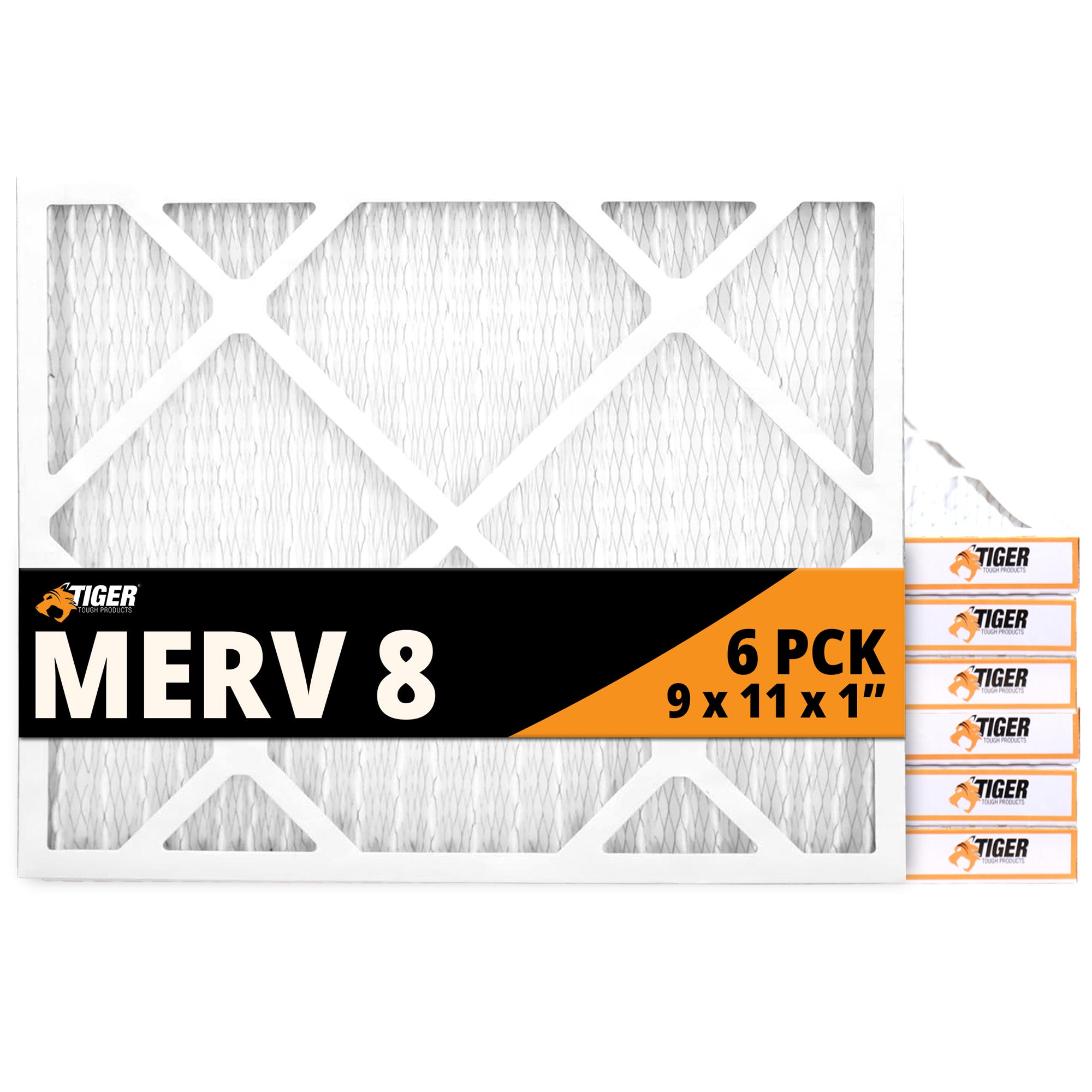 9 in. x 11 in. x 1 in. MERV 8  A/C Filter Standard Pleated Filter 6