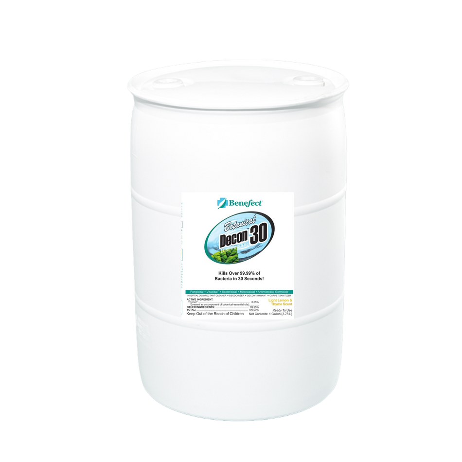 Benefect Botanical Decon 30, Disinfectant Cleaner (55 gal) Misc