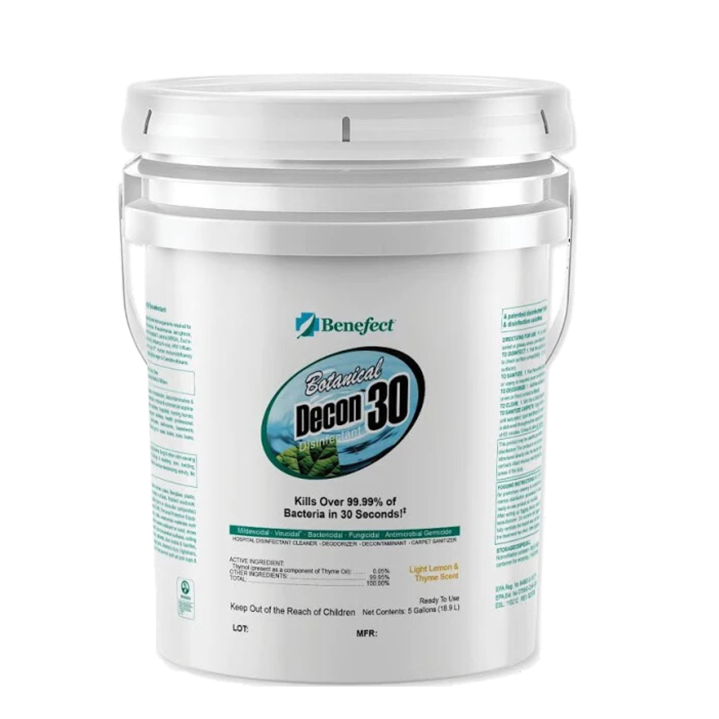 Benefect Botanical Decon 30 Disinfectant Cleaner Misc 5 gal